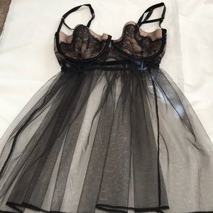 Victoria’s Secret babydoll tulle lingerie 36D